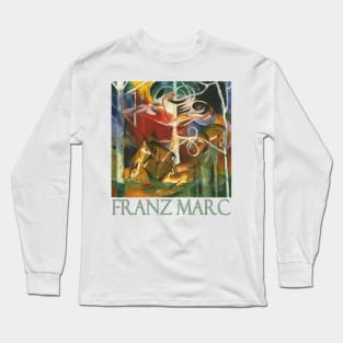 Deer in the Forest by Franz Marc Long Sleeve T-Shirt